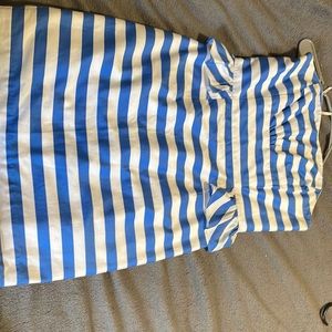 Blue and white size 8 Lily Pulitzer strapless Pelham dress
